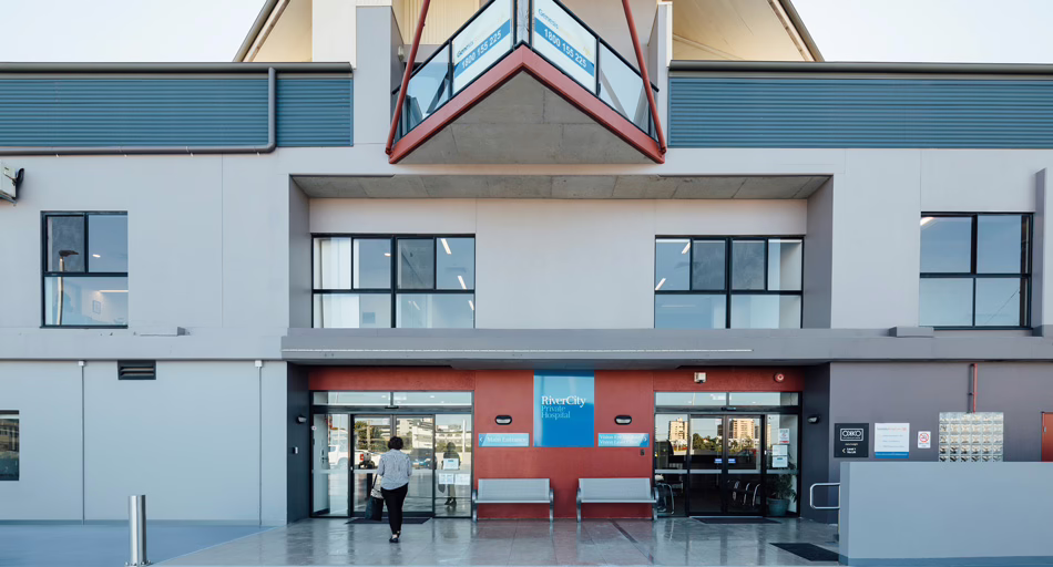 RiverCity Private Hospital entrance | Vision Hospital Group