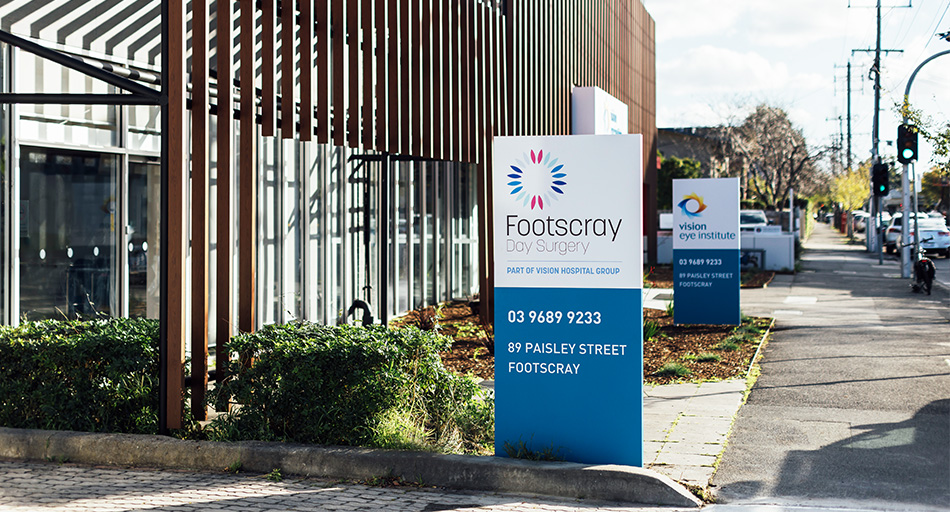 Footscray Day Surgery exterior signage